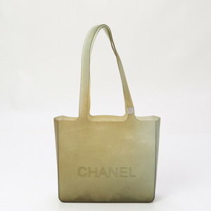 Chanel Tote Bag Shoulder Bag Green Clear Translucent